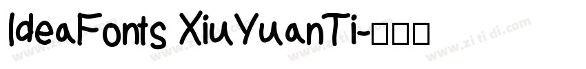 IdeaFonts XiuYuanTi字体转换